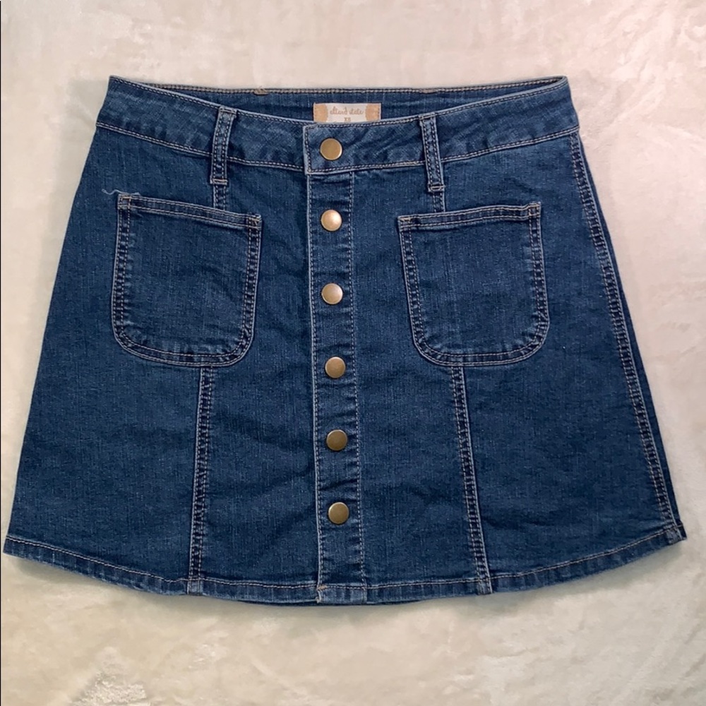 Altar’d State Jean Skirt